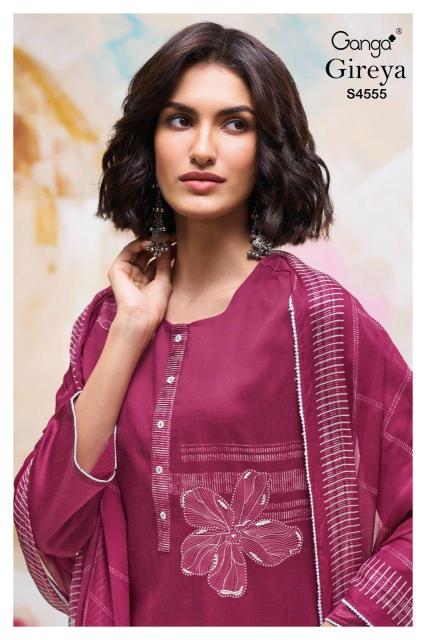 Ganga gireya 4555 wholesale dress materials online shopping cash on delivery  - wholesale export